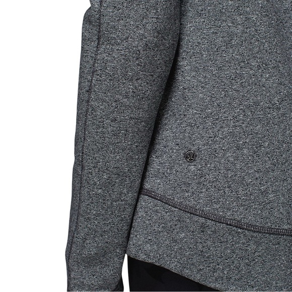 LULULEMON Exhalation Pullover II in Heathered Speckled Black - Picture 5 of 14